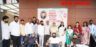रक्तदानातून लोकनेत्याला वाहिली आदरांजली’* *दिवंगत खासदार बाळूभाऊ धानोरकर यांच्या जयंतीनिमित्त विविध लोकहितोपयोगी उपक्रमांचे आयोजन*