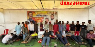 आमदार किशोर जोरगेवार यांच्या पुढाकारातून विक्रमी रक्तदान; १४ शिबिरांत १,०७० रक्तदात्यांचा सहभाग