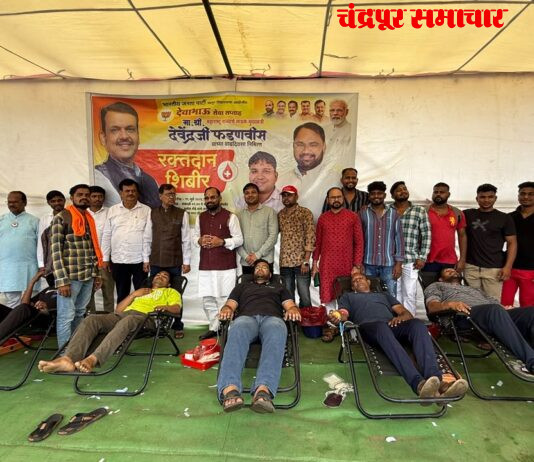 आमदार किशोर जोरगेवार यांच्या पुढाकारातून विक्रमी रक्तदान; १४ शिबिरांत १,०७० रक्तदात्यांचा सहभाग