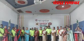 स्वच्छता कर्मचाऱ्यांसोबत मनपा प्रशासनाने साजरा केला रक्षाबंधनाचा सण