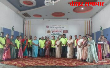 स्वच्छता कर्मचाऱ्यांसोबत मनपा प्रशासनाने साजरा केला रक्षाबंधनाचा सण